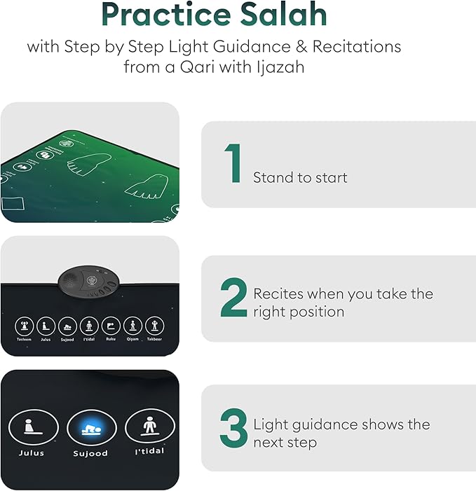 سجادة الصلاة الذكية التفاعلية | Smart Interactive Prayer Mat