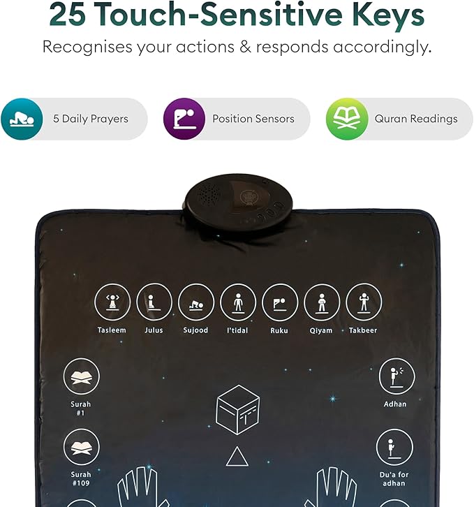 سجادة الصلاة الذكية التفاعلية | Smart Interactive Prayer Mat